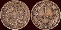 1 Kreuzer HABSBURG EMPIRE - AUSTRIA / ÖSTERREICH - FRANZ JOSEPH I , 1848-1916 - 1879, Wien -