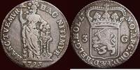 Holland Driegulden NOORDELIJKE NEDERLANDEN (NETHERLANDS) - BATAAFSE REPUBLIEK, 1795-1806 - HOLLAND - 1795, Dordrecht -