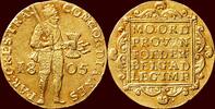 Utrecht Gouden dukaat NOORDELIJKE NEDERLANDEN (NETHERLANDS) - BATAAFSE REPUBLIEK, 1795-1806 - UTRECHT - 1805, Utrecht -