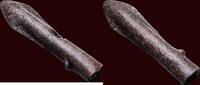 Bronze ARCHAEOLOGICAL OBJECT - GREEK - arrow head, 6th / 3rd century BC -
