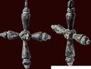 bronze ARCHEOLOGICAL OBJECT - BYZANTINE - Christian medieval cross, circa 8th / 12th century AD -