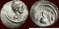 AR Denarius ROMAN IMPERATORS - JULIUS CAESAR, 49-44 BC - LUCIUS MUSSIDIUS LONGUS, monetalis - Rome -