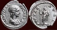 Roman Empire AR Denarius PLAUTILLA, wife of Caracalla - Rome (203) -