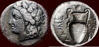 AR Hemidrachm THESSALIA / MALIS, LAMIA - 370-352 BC -