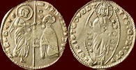 GREECE - CRUSADERS - ACHAIA - ROBERTO II OF TARANTO, PRINCE OF ACHAIA , Zecchino n.d., possibly Lesbos (circa 1346-1357) -
