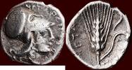 hemidrachm LUCANIA, METAPONTION (METAPONTUM) - AR 1/6 Nomos or triobol, 325-275 BC -