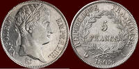 5 Francs FRANCE - FIRST EMPIRE - NAPOLEON I, 1804-1814 - 1808 A, Paris -