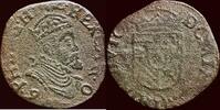 Oord FRANCE - ZUIDELIJKE NEDERLANDEN (SOUTHERN NETHERLANDS) - ARTESIË (ARTOIS) - PHILIPS II, 1555-1598 - of liard 1590, Atracht (Ar -