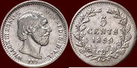 Koninkrijk der Nederlanden 5 Cents NEDERLAND (NETHERLANDS, KINGDOM) - WILLEM III, 1849-1890 - -