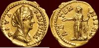 Roman Empire AV Aureus FAUSTINA THE ELDER, wife of Antoninus Pius - Rome (circa 146-150) -
