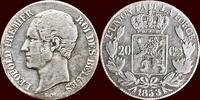 20 Centimes BELGIUM - KINGDOM - LEOPOLD I, 1831-1865 - -