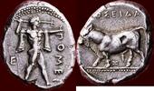 AR Stater LUCANIA, POSEIDONIA - or didrachm, circa 445-420 BC -