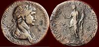Roman Empire AE Sestertius TRAJANUS (TRAJAN), 98-117 - Rome -