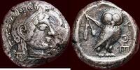  ATTIKA, ATHENE (ATHENS) -  circa 500-490 BC AR Tetradrachm 500-490 BC v. Chr. Many thousands of Athens tetradrachms have survived to modern times bu