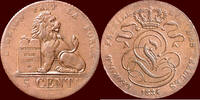 5 Centimes 1834  BELGIUM - KINGDOM - LEOPOLD I, 1831-1865 - vz  /  unz
