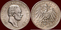 3 Mark 1914 E  GERMANY - SACHSEN, KÖNIGREICH - FRIEDRICH AUGUST III, 1904-1918 -   1914E, Muldenhütten unz- /  unz
