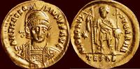 Roman Empire AV Solidus THEODOSIUS II, 402-450 - Thessalonika (424-425, perhaps to 430) -