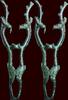 BRONZE ARCHAEOLOGICAL OBJECT - LATE AGE - LURISTAN - Luristan Bronze Finial with Two Ibexes, circa 1200 - -