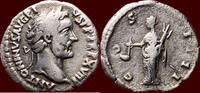 AR Denarius (154-155) Roman Empire ANTONINUS PIUS, 138-161 -  Rome vf-