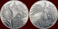  10 Mark 1972 J GERMANY - BRD -  1972 J, Hamburg “OLYMPIADE MÜNCHEN 1972... 12.23 US$  +  37.26 US$ shipping