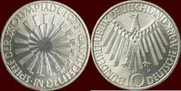  10 Mark 1972 F GERMANY - BRD -  1972 F, Stuttgart “OLYMPIADE MÜNCHEN 19... 12.23 US$  +  37.26 US$ shipping