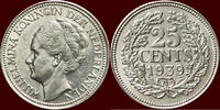 Koninkrijk der Nederlanden 25 Cents 1939 NEDERLAND (NETHERLANDS, KINGDOM... 8.73 US$  +  37.26 US$ shipping