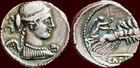 M&uuml;nzen AR Denarius ROMAN REPUBLIC - TITUS CARISIUS - ALLY OF JULIUS CAES... 572.32 US$  +  37.00 US$ shipping