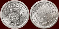 ¼ Gulden NEDERLAND (NETHERLANDS, KINGDOM) - NEDERLANDS OOST-INDIË (DUTCH EAST INDIES) - WILHELMINA, 1890-1948 - 1929, Utrecht -