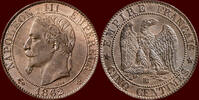 5 Centimes FRANCE - SECOND EMPIRE - NAPOLEON III, 1852-1870 - 1862 BB, Strasbourg -
