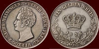 Gulden GERMANY - SACHSEN-MEININGEN, HERZOGTUM - BERNHARD II ERICH FREUND, 1803-1866 - 1836 K, Saalfeld -