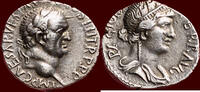 Roman Empire AR Denarius VESPASIANUS (VESPASIAN), 69-79 AD - Ephesos -