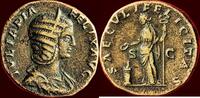 Roman Empire AE Sestertius JULIA DOMNA, wife of Septimius Severus and mother of Caracalla - Rome -