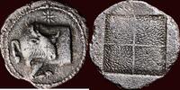AR Tetrobol MACEDONIA (MACEDON), AKANTHOS - circa 430-390 BC -