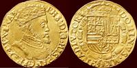 Gouden reaal ZUIDELIJKE NEDERLANDEN (SOUTHERN NETHERLANDS) - HERTOGDOM BRABANT - PHILIPS II, 1555-1598 - z.j. , Antwerpen -
