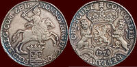 Zeeland Zilveren rijder NOORDELIJKE NEDERLANDEN (NETHERLANDS) - REPUBLIEK, 1581-1795 - ZEELAND - 1774, Middelburg gewicht 32,25 gram ; zilver Ø 42mm. -