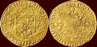 Gouden zonnekroon NOORDELIJKE NEDERLANDEN (NETHERLANDS) - GRAAFSCHAP HOLLAND - KAREL V, 1506-1555 - 1544, Dordrecht -