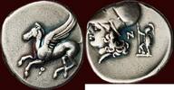 AR Stater PELOPONESSOS - CORINTHIA - CORINTH - circa 350-306 BC -