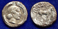 Tetradrachme 450-439 / Chr.  Sizilien / Syrakus Sizilien / Syrakus ss 698,00 EUR dahil.  KDV., + 15,00 EUR kargo