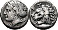  Drachme 390-340 v. Chr. Mysien / Kyzikos Persephone / Löwenkopf ss  390,00 EUR  +  15,00 EUR shipping