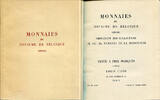Ciani Münzen des Königreichs Belgien CIANI, Monnaies du Royaume de Belgique / Münzen des Königreichs Belgien -