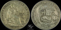Peru 1 sol 1930 Silver Sol 1930 Peru XF 52.79 US$  +  14.08 US$ shipping