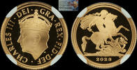 Great Britain 1/4 sovereign Gold proof quarter sovereign Charles III 2023 NGC PF70 ULTRA CAMEO Great Britain -