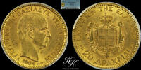 Greece 20 DRACHMAI 1884 Gold 20 Drachmai 1884 A (King George A ) PCGS MS... 10,134.58 元  ＋  389.79 元 运费