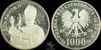 poland 1000 zloty 1982 Silver proof 1000 Zlotys Pope John Paul II Poland PP 506.73 元  ＋  389.79 元 运费
