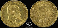 Germany 10 mark 1893 Gold 10 Mark - William II - 1893 F Kingdom of W&uuml;rtt... 4,287.71 元  ＋  389.79 元 运费