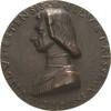 Italien-Ferrara, Herzogtum Einseitige Hohlgussmedaille Niccolo III. dEste 1383/84-1441 -
