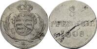 Sachsen-Kurlinie ab 1547 (Albertiner) 8 Pfennig Friedrich August I. 1806-1827 -