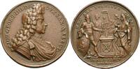 Sachsen-Kurlinie ab 1547 (Albertiner) Bronzegussmedaille Johann Georg IV. 1691-1694 -