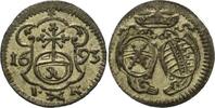 Sachsen-Kurlinie ab 1547 (Albertiner) Pfennig Johann Georg IV. 1691-1694 -