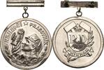 Ausbeute, Bergbau, Hüttenwesen Versilberte Bronzemedaille -